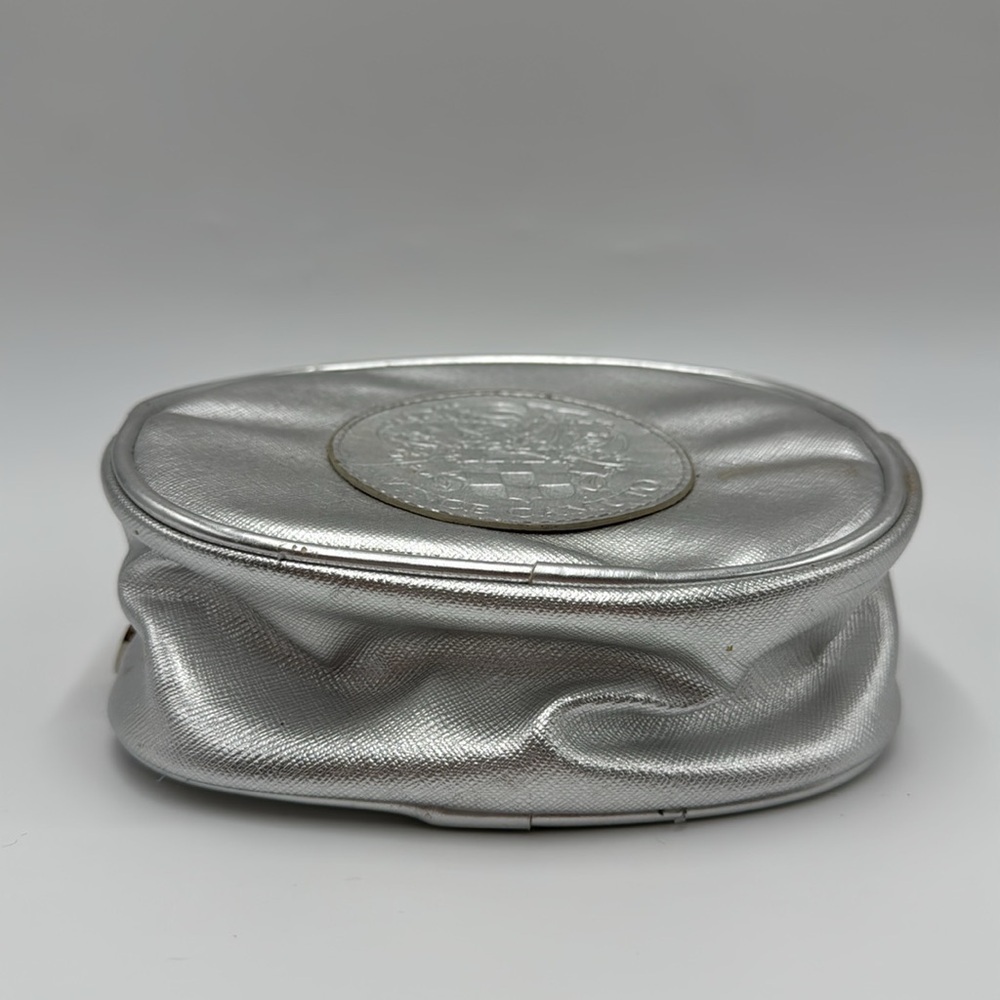 Vince Camuto Silver Cosmetic Bag 5”x 6” - Picture 3 of 13